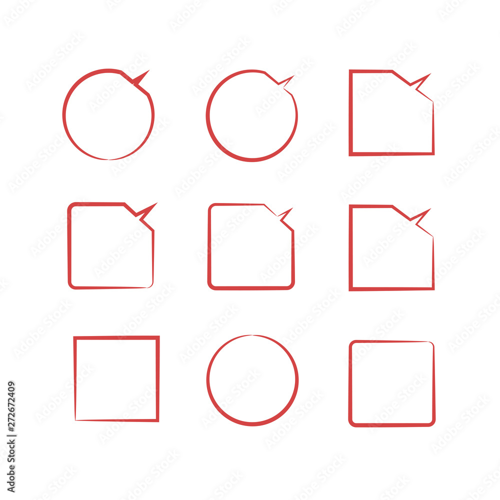red hand drawn speech bubble, labels red hand drawn speech bubble, labels
