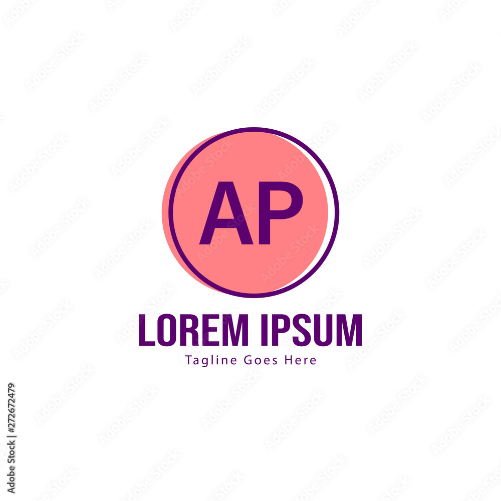 AP Letter Logo Design. Creative Modern AP Letters Icon Illustration AP Letter Logo Design. Creative Modern AP Letters Icon Illustration