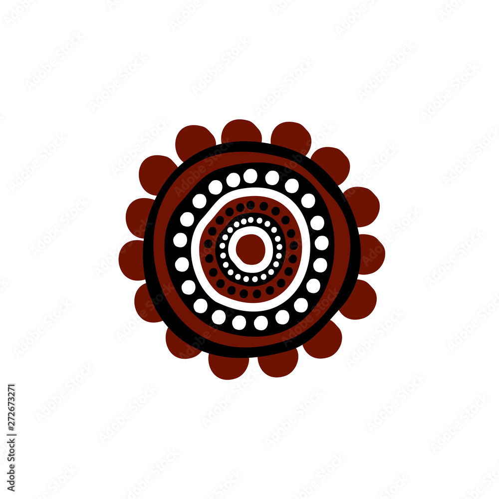 Aboriginal art icon logo design vector template Aboriginal art icon logo design vector template