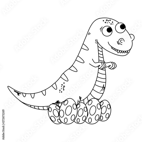 mother tyrannosaurus rex care of their eggs comic character