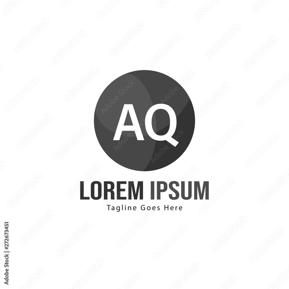 AQ Letter Logo Design. Creative Modern AQ Letters Icon Illustration AQ Letter Logo Design. Creative Modern AQ Letters Icon Illustration