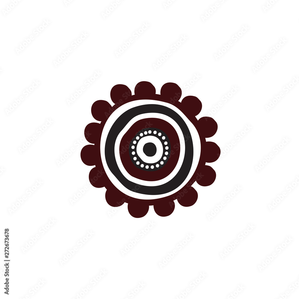 Aboriginal art icon logo design vector template Aboriginal art icon logo design vector template