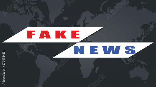 Fake news poster. vector illustration