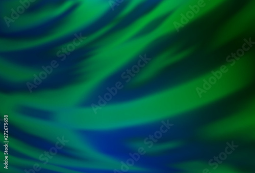 Dark Blue, Green vector colorful blur background.