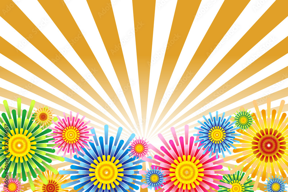 Background Wallpaper Vector Illustration Design Art Free Freesize Charge Free Effect Line Concentration Line Manga Comic Speed Line ビジネスイラスト背景 打上花火 ショッピング バーゲンセール チラシ ポスター イメージ 無料 花柄 Stock Vector