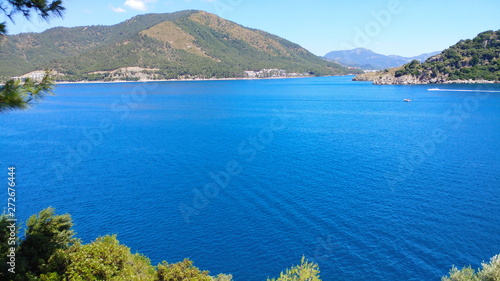 view on the Aegean sea in Ichmeler near Marmaris, Turkey