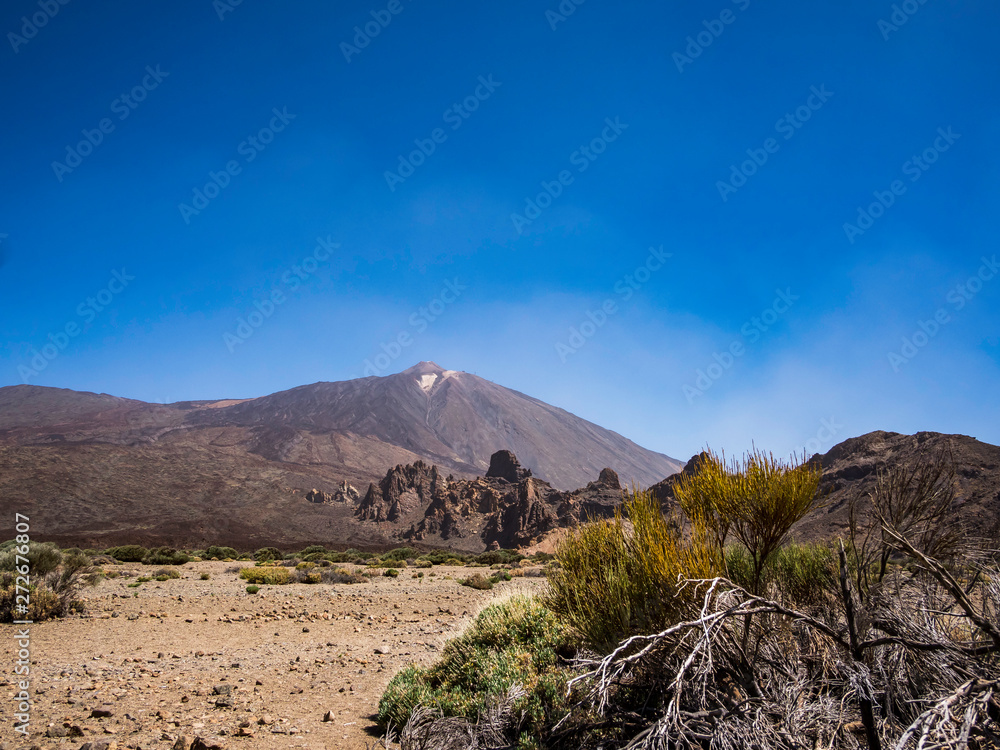 Beautiful landscape of Teide National Park in Tenerife Canary Islands Spain