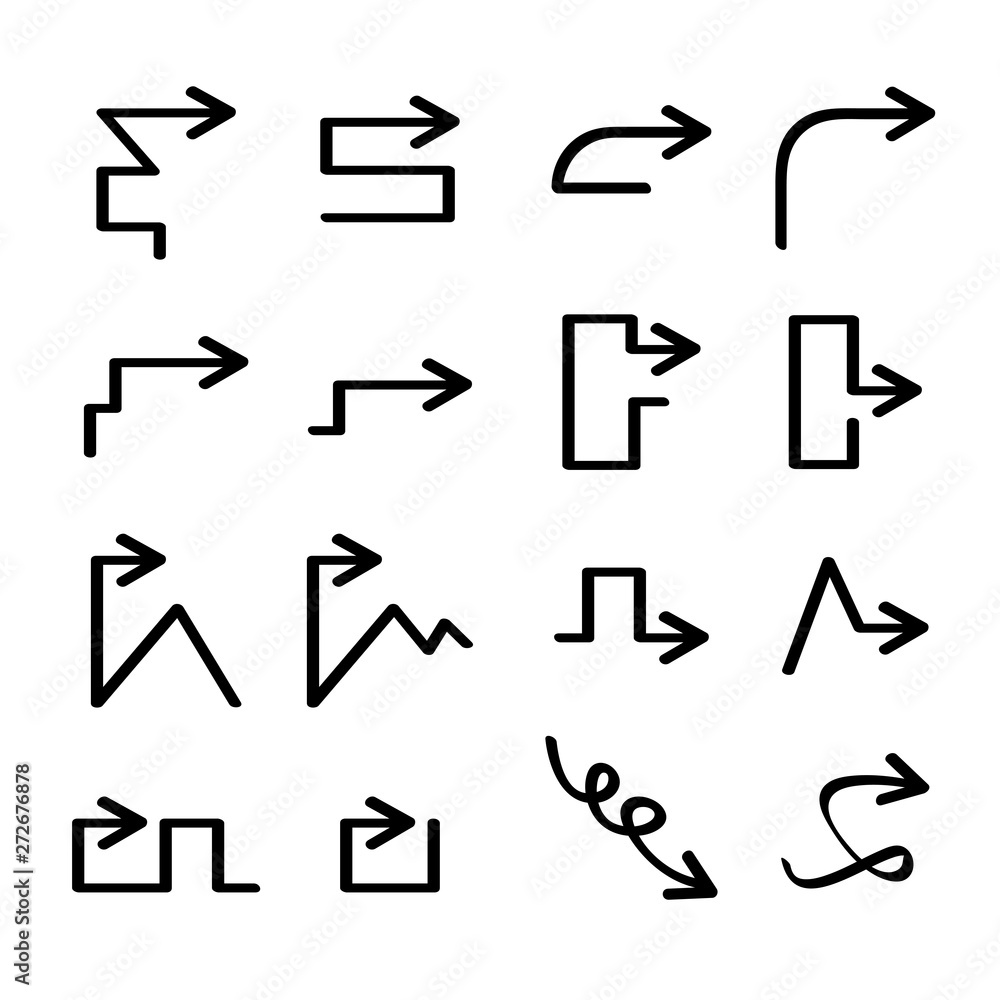 hand drawn and doodle arrows hand drawn and doodle arrows