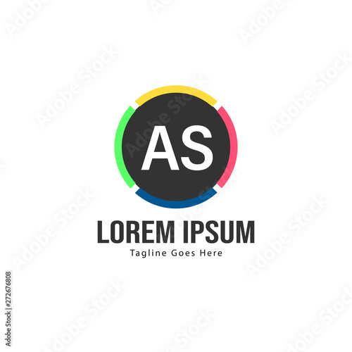 Free Download AS Letter Logo Design. Creative Modern AS Letters Icon Illustration - GFXLoad