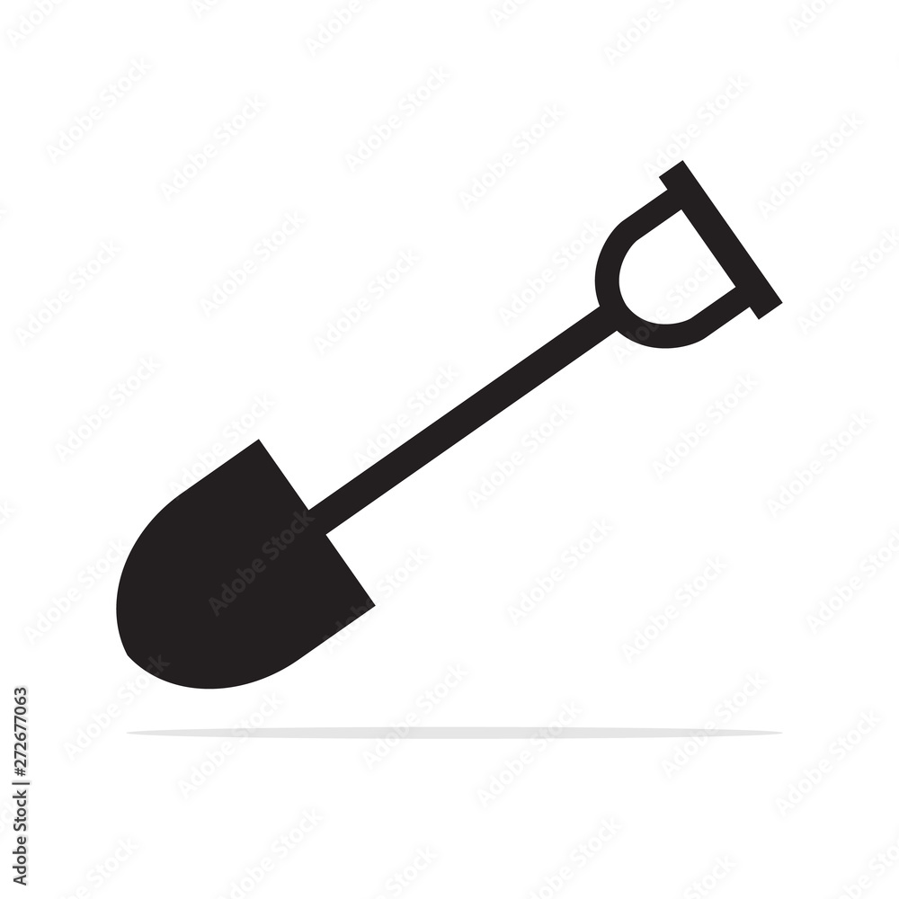 shovel icon. Vector concept illustration for design.