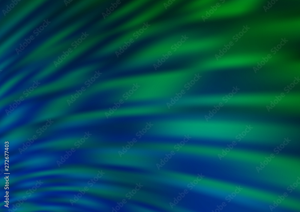 Dark Blue, Green vector blurred bright template. Dark Blue, Green vector blurred bright template.