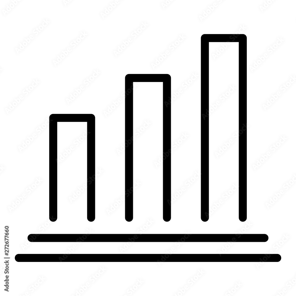 Mortgage histogram icon. Outline mortgage histogram vector icon for web design isolated on white background Mortgage histogram icon. Outline mortgage histogram vector icon for web design isolated on white background