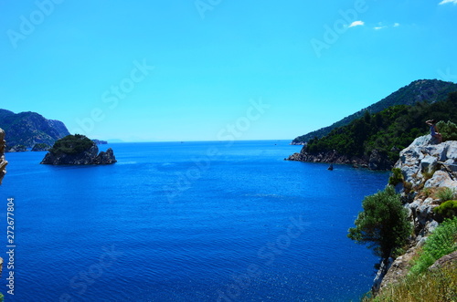 view on the Aegean sea in Ichmeler near Marmaris, Turkey