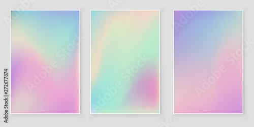 Abstract holographic iridescent foil texture.  photo