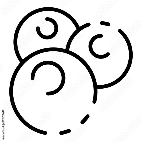Staphylococcus icon. Outline staphylococcus vector icon for web design isolated on white background
