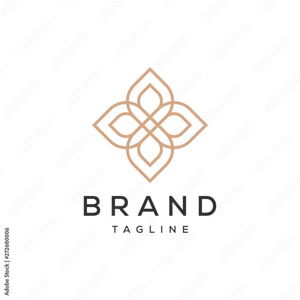 mandala ornament flower vector logo design template mandala ornament flower vector logo design template