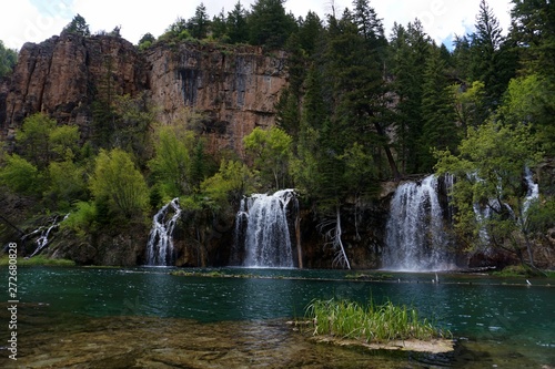 waterfall in hanging lake