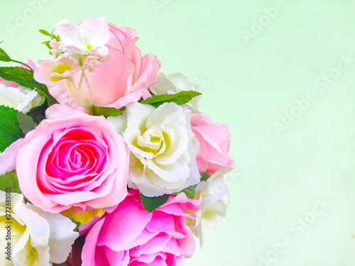 Beautiful colorful flowers can be used to make the background