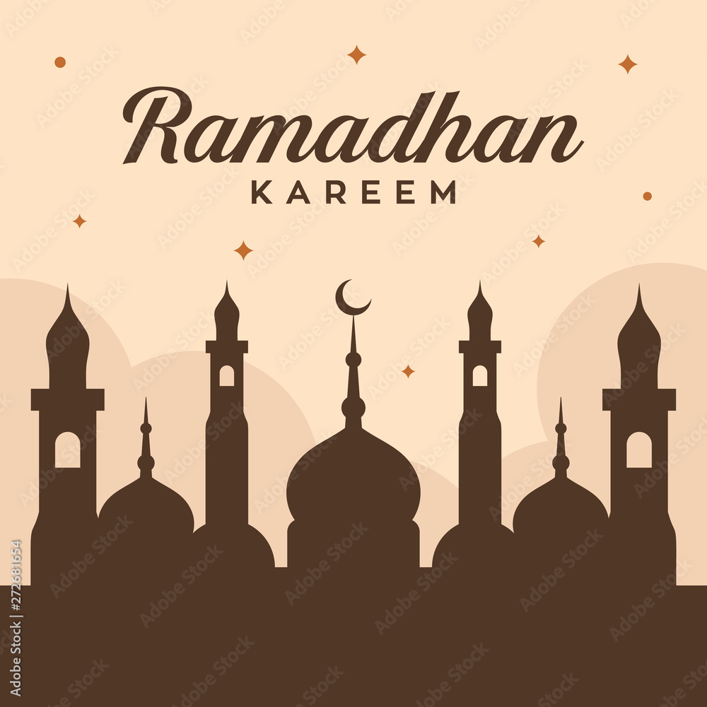 ramadan kareem background template vector design