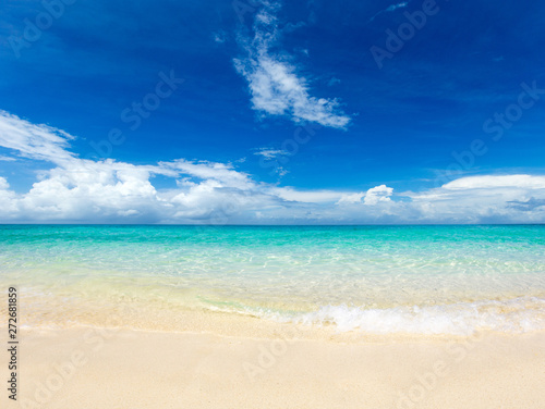 Beach and beautiful tropical sea.