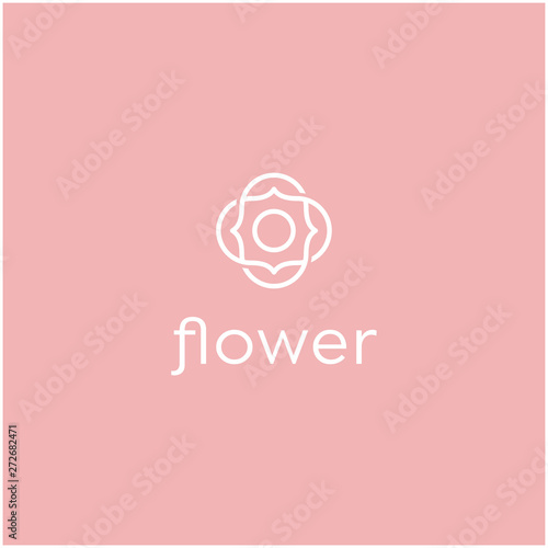 unique mandala flower vector logo design