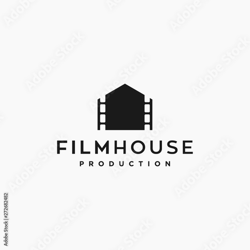 cinema / film house production concept vector logo design