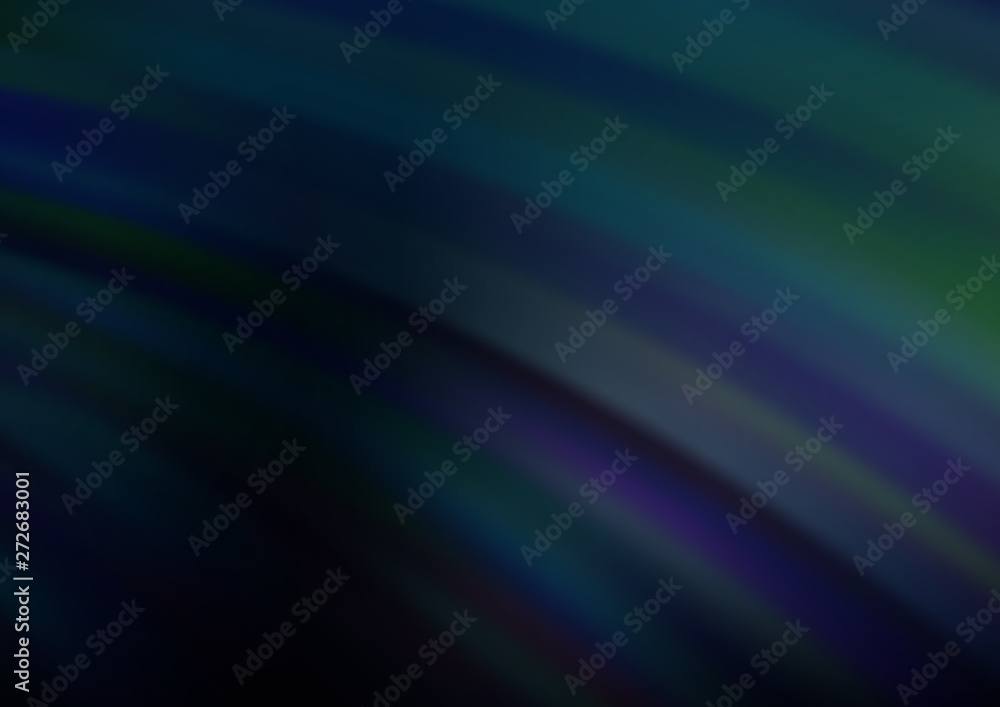 Fototapeta premium Dark BLUE vector pattern with bent ribbons.