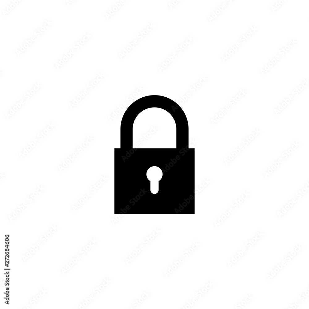 Lock icon. Encryption icon. Lock Icon in trendy flat style isolated on white background. Security symbol for web design Lock icon. Encryption icon. Lock Icon in trendy flat style isolated on white background. Security symbol for web design