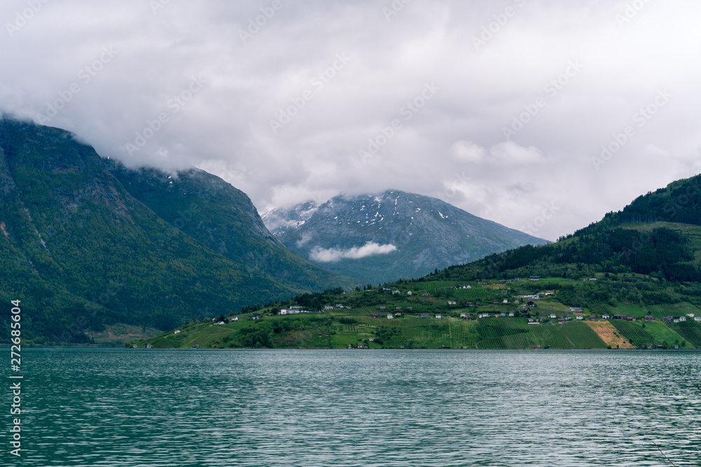 Landscape of norwegian fjords