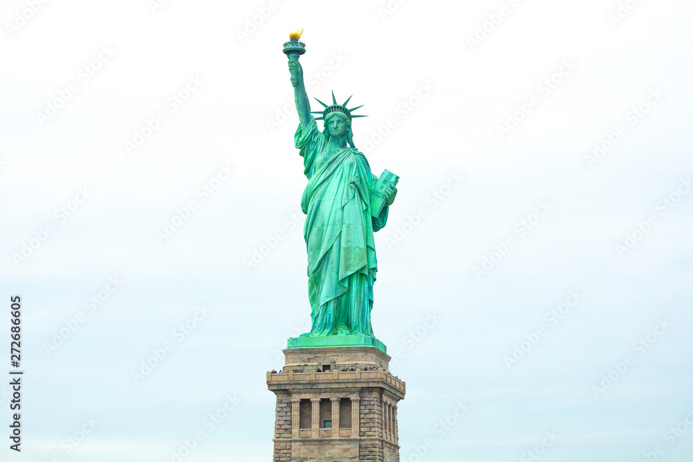 Fototapeta premium Statue of Liberty National Monument. Sculpture by Frédéric Auguste Bartholdi. Manhattan. New York. USA. 