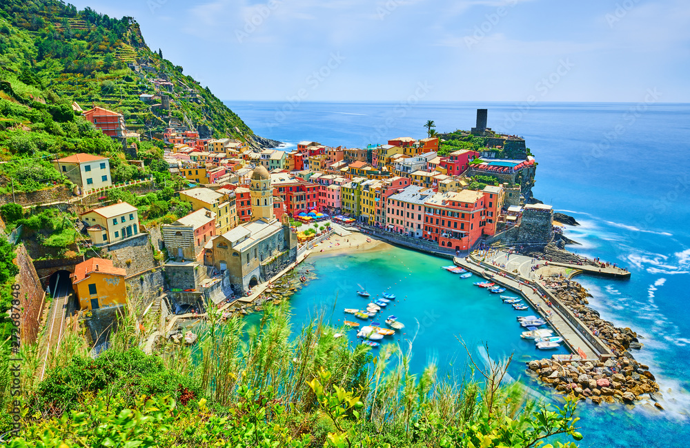 Vernazza - One of five cities in cinque terre, Italy