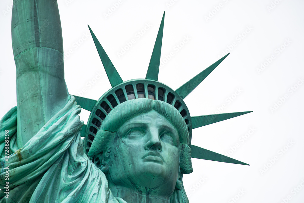 Fototapeta premium Pomnik Narodowy Statuy Wolności. Rzeźba Frédérica Auguste Bartholdiego. Manhattan. Nowy Jork. USA.