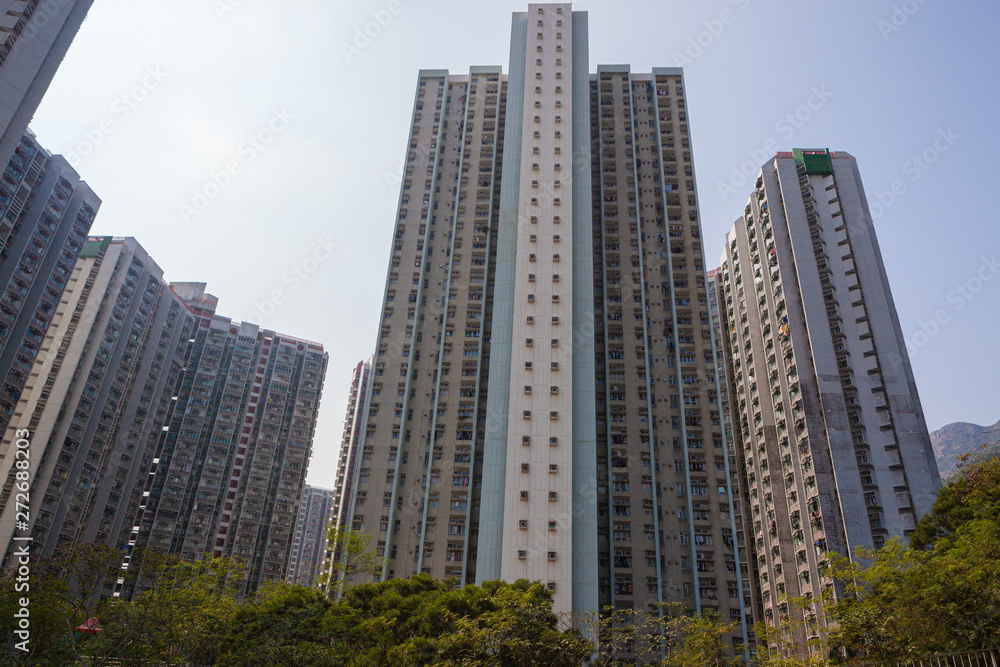 Big residential building in Hong Kong