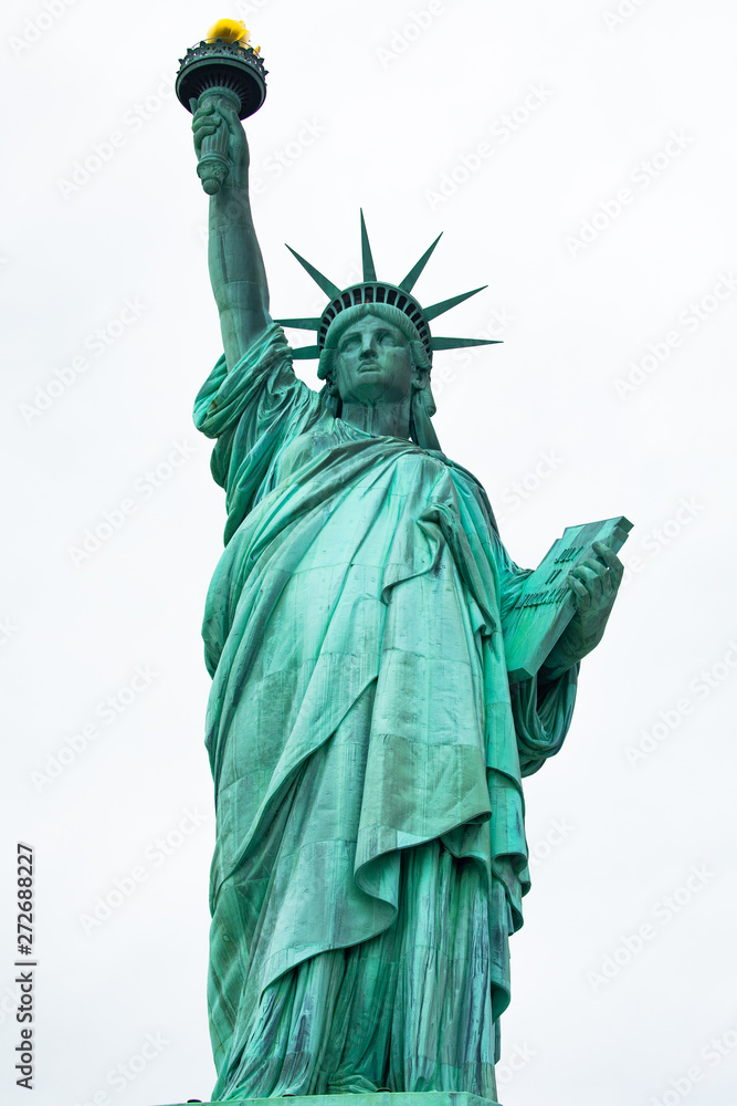 Fototapeta premium Statue of Liberty National Monument. Sculpture by Frédéric Auguste Bartholdi. Manhattan. New York. USA. 