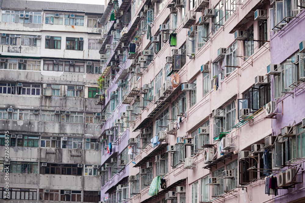 Residential building pattern in Hong Kong