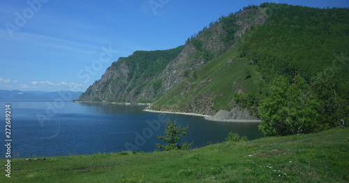 Summer landscape on Lake Baikal. Russia.