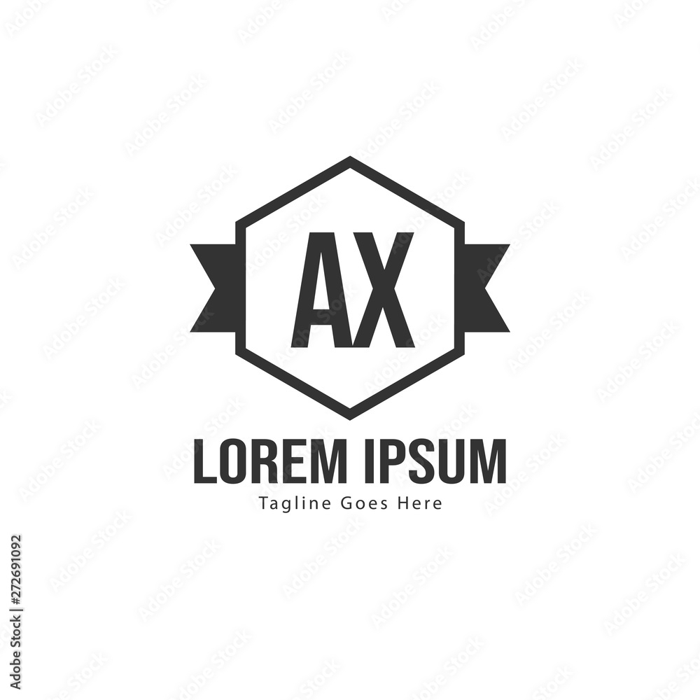 AX Letter Logo Design. Creative Modern AX Letters Icon Illustration AX Letter Logo Design. Creative Modern AX Letters Icon Illustration