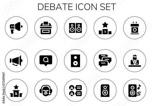 debate icon set