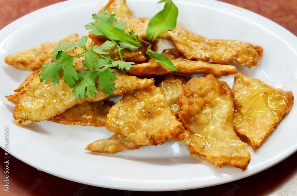 Goong Gra Buang or Crispy Shrimp Pancakes Goong Gra Buang or Crispy Shrimp Pancakes