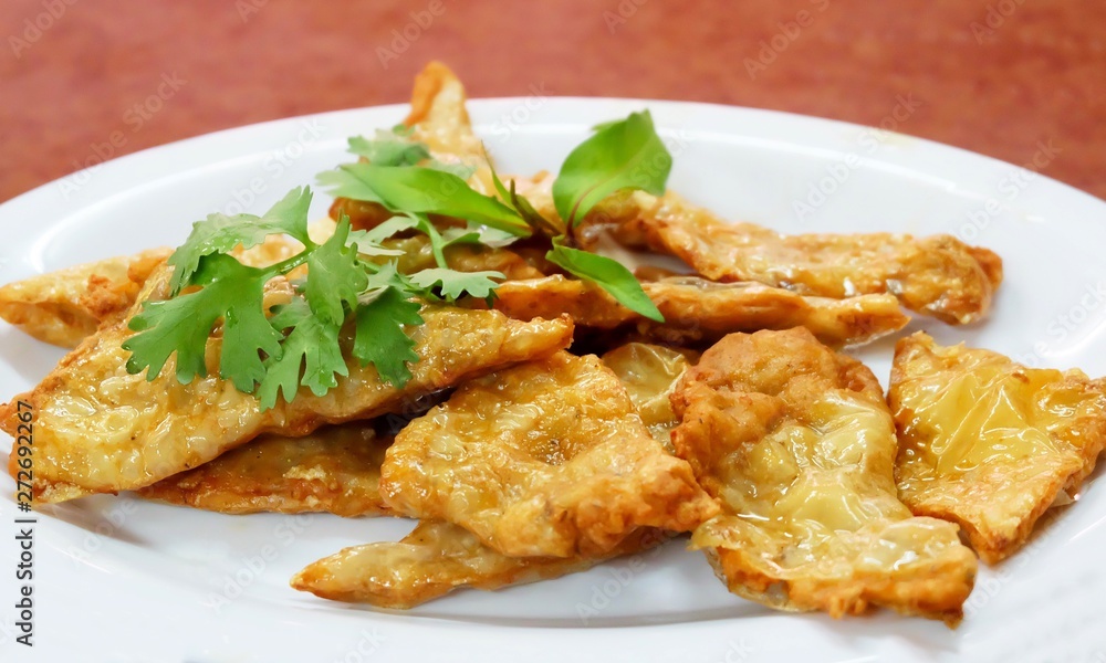 Goong Gra Buang or Crispy Shrimp Pancakes Goong Gra Buang or Crispy Shrimp Pancakes