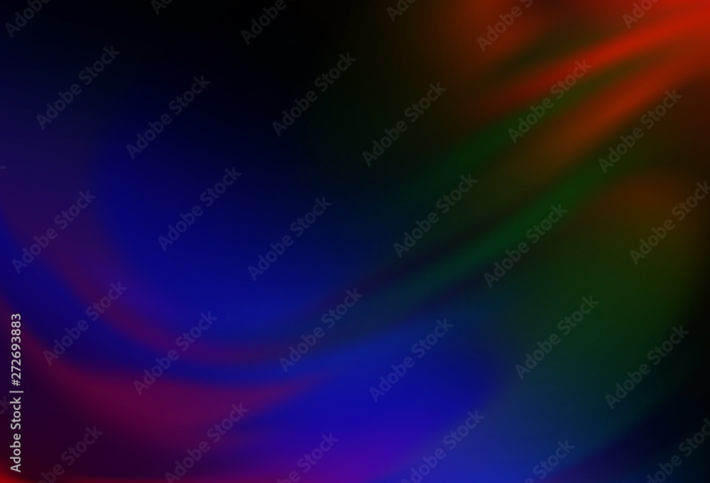 Obraz premium Dark Multicolor, Rainbow vector abstract blurred layout.