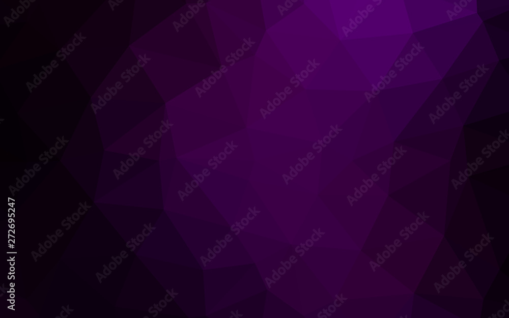 Dark Purple vector abstract polygonal cover. Dark Purple vector abstract polygonal cover.
