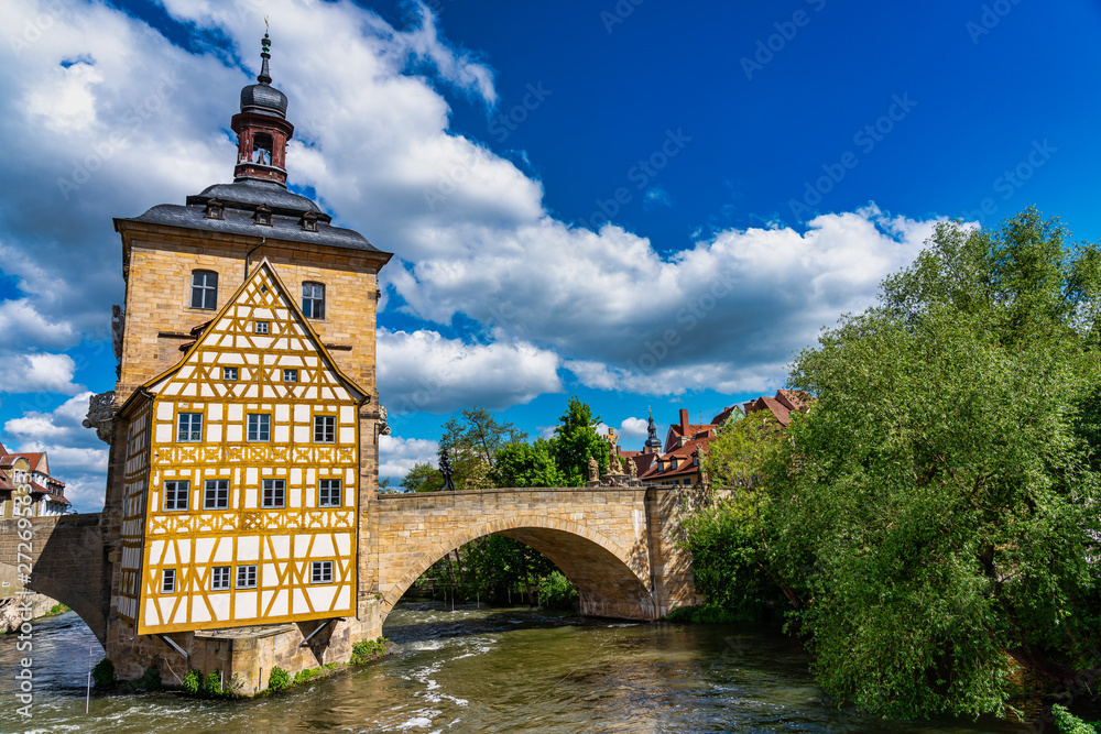 Old Town Hall of Bamberg in Bavaria Germany.