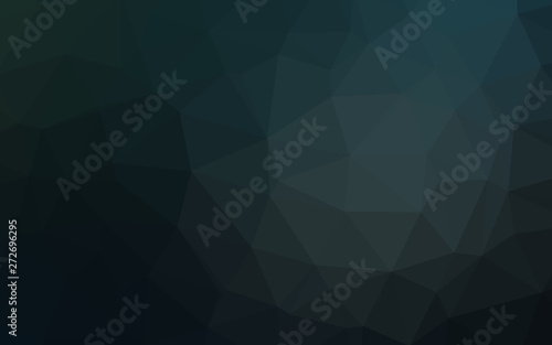 Dark BLUE vector polygonal pattern.