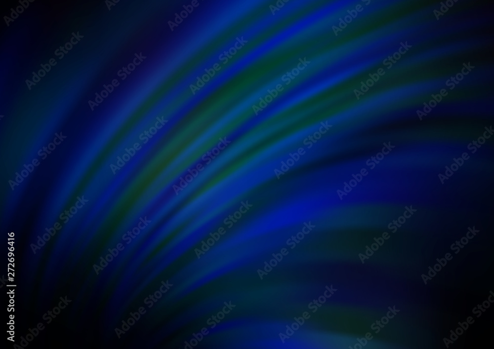 Fototapeta premium Dark BLUE vector pattern with lamp shapes.