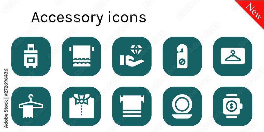 accessory icon set accessory icon set
