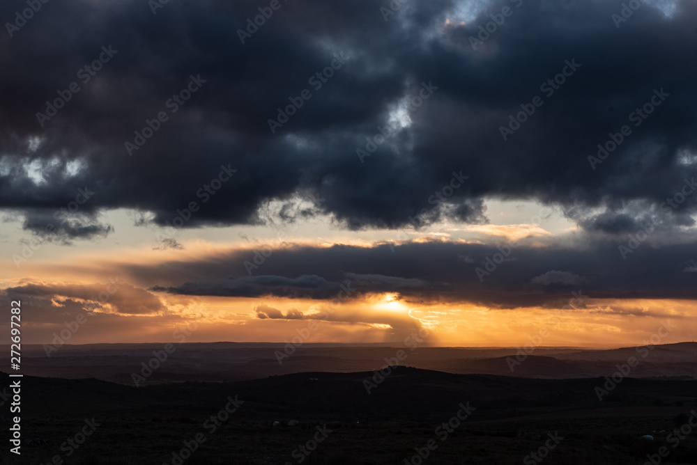 Dramatic Sunset, Kings Tor Dartmoor