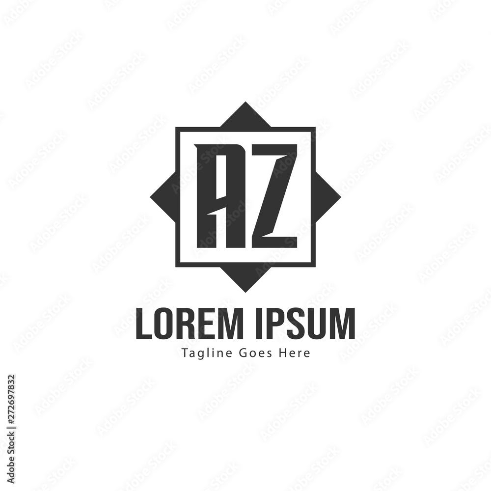 AZ Letter Logo Design. Creative Modern AZ Letters Icon Illustration AZ Letter Logo Design. Creative Modern AZ Letters Icon Illustration