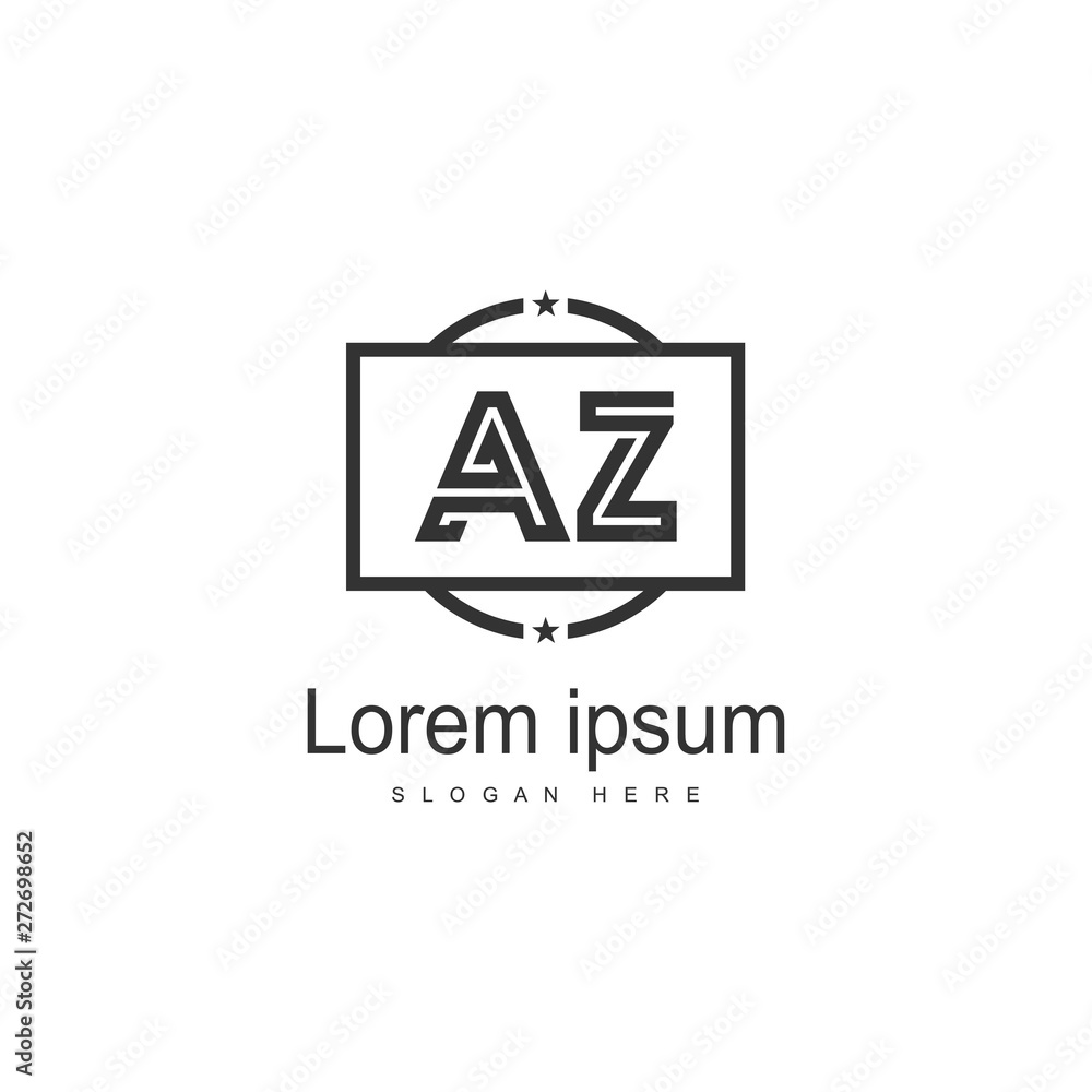 AZ Letter Logo Design. Creative Modern AZ Letters Icon Illustration AZ Letter Logo Design. Creative Modern AZ Letters Icon Illustration