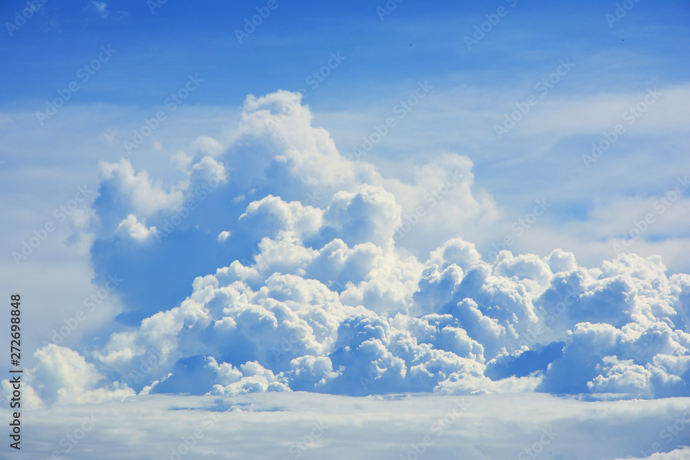 Close up of white cloud on blue sky background Close up of white cloud on blue sky background